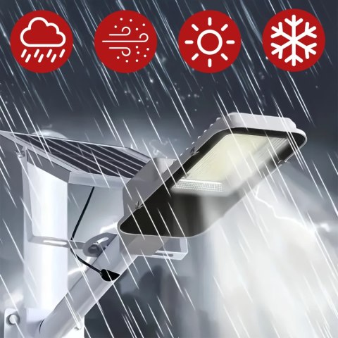 Lampa solarna Uliczna 1600W LED wodoodporna IP65 ścienna Alogy SolarBright 6000mAh do domu elewacyjna światło