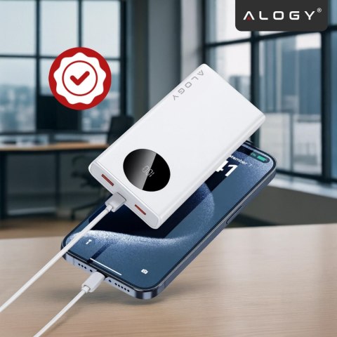 PowerBank 10000mAh z Technologią PD 120W, Szybkie Ładowanie PowerDelivery, Porty 2x USB-A i 1x USB-C, Wysoka Moc i Kompaktowy De