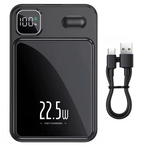 PowerBank Bezprzewodowy 10000mAh z Technologią MagSafe, Szybkie Ładowanie 22.5W PD20W, Kompaktowy i Magnetyczny, Alogy MagCharge