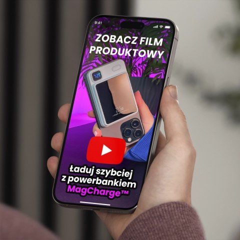 PowerBank Bezprzewodowy 10000mAh z Technologią MagSafe, Szybkie Ładowanie 22.5W PD20W, Kompaktowy i Magnetyczny, Alogy MagCharge