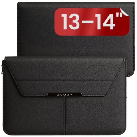 Torba na laptopa Alogy FlexCase Pro wielofunkcyjna rozkładana z podstawką i podkładką na myszkę do Macbooka 13/ 14" Czarna