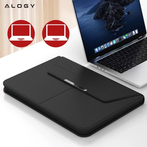 Torba na laptopa Alogy FlexCase Pro wielofunkcyjna rozkładana z podstawką i podkładką na myszkę do Macbooka 15 / 15.6 / 16.1" Cz