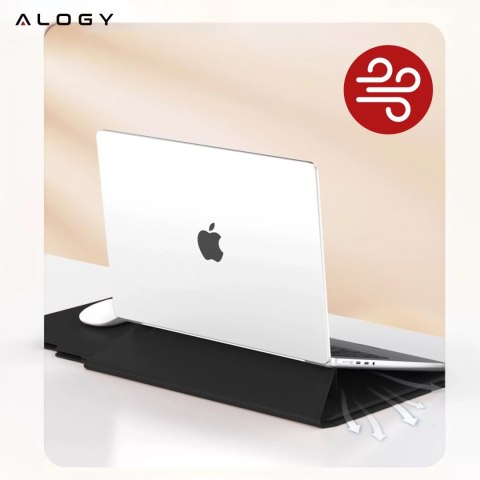 Torba na laptopa Alogy FlexCase Pro wielofunkcyjna rozkładana z podstawką i podkładką na myszkę do Macbooka 15 / 15.6 / 16.1" Cz