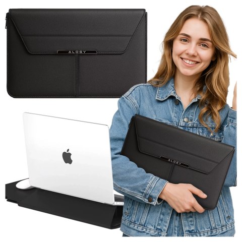 Torba na laptopa Alogy FlexCase Pro wielofunkcyjna rozkładana z podstawką i podkładką na myszkę do Macbooka 15 / 15.6 / 16.1" Cz