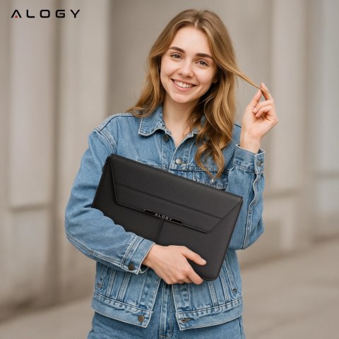 Torba na laptopa Alogy FlexCase Pro wielofunkcyjna rozkładana z podstawką i podkładką na myszkę do Macbooka 15 / 15.6 / 16.1" Cz