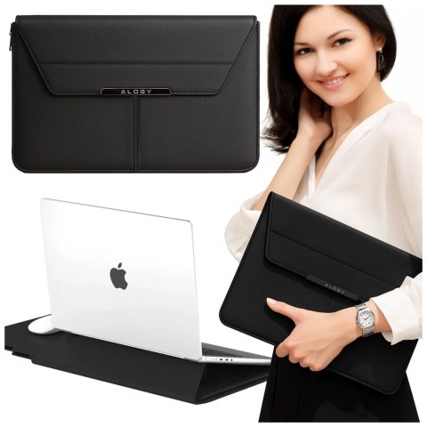 Torba na laptopa Alogy FlexCase Pro wielofunkcyjna rozkładana z podstawką i podkładką na myszkę do Macbooka 15 / 15.6 / 16.1" Cz