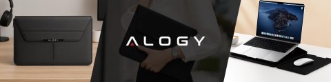 Torba na laptopa Alogy FlexCase Pro wielofunkcyjna rozkładana z podstawką i podkładką na myszkę do Macbooka 15 / 15.6 / 16.1" Cz