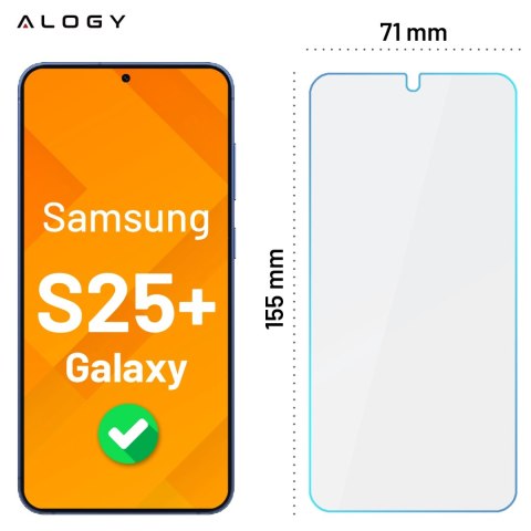 3x Szkło hartowane na ekran + szkło na obiektyw do Samsung Galaxy S25 Plus ochronne szkiełko na ekran i aparat 9H Alogy GlassGua