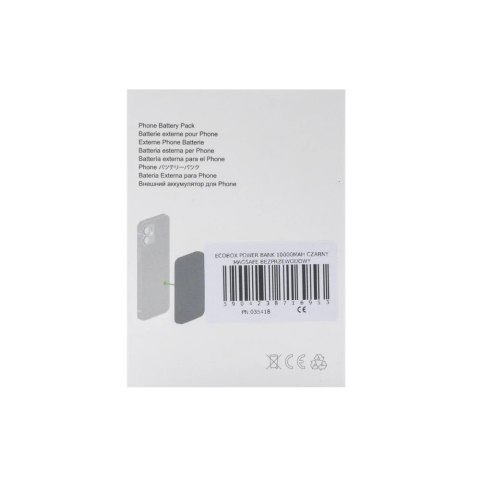 Ecobox Power Bank Bezprzewodowy MagSafe Czarny 5000 mAh