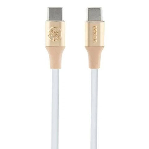 Kabel Guess GUCCLALRGDD USB-C do USB-C 1,5m, Fast Charging, złoty