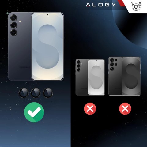 Szkło do Samsung Galaxy S25 nakładka na aparat obiektyw obiektywy aparatu Alogy ProCam Shield™️ osłona ochronna
