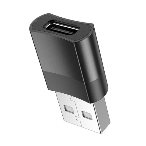 HOCO Adapter OTG USB A (Męski) Do Typ C (Żeński) UA17 Czarny