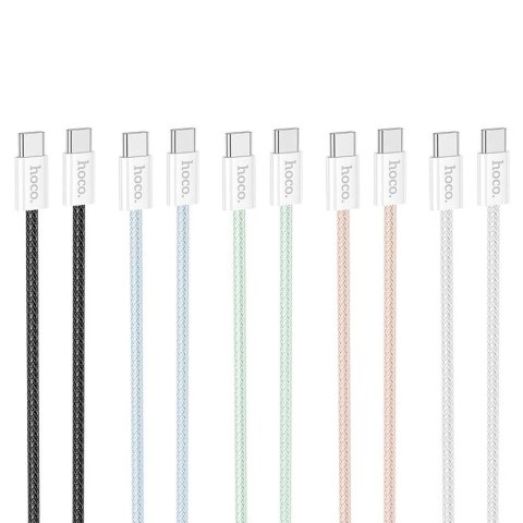 HOCO Kabel Typ C do Typ C X104 2 m Biały PD 60W QC 3.0 Szybkie Ładowanie