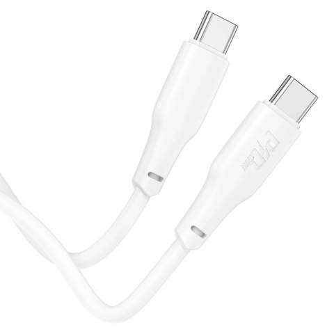 HOCO Kabel Typ C do Typ C X93 2 m Biały PD 100W 5A Szybkie Ładowanie