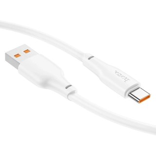 HOCO Kabel USB-A do Typ C X93 1 m Biały PD 100W 5A Szybkie Ładowanie