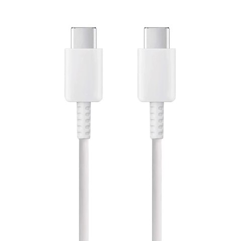 Kabel ECOBOX USB Typ-C do Typ-C 3A 1m Biały PD Szybkie Ładowanie