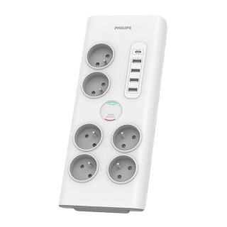 Przedłużacz sieciowy Philips listwa przepięciowa 6 gniazd + 5 USB 2m SPN7060WA