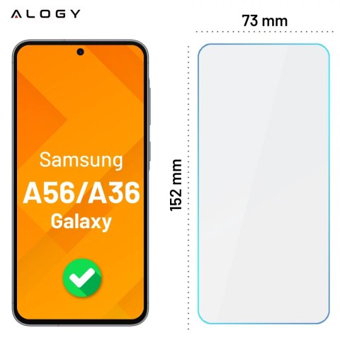 3x Szkło hartowane na ekran + szkło na obiektyw do Samsung Galaxy A56/A36 5G 2025 ochronne szkiełko na ekran i aparat 9H Alogy G