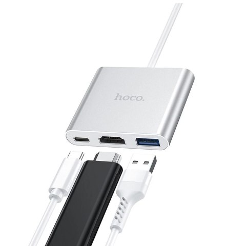 HOCO Adapter HUB HB14 Typ C (USB3.0 + HDMI + PD 67W) [EOL]