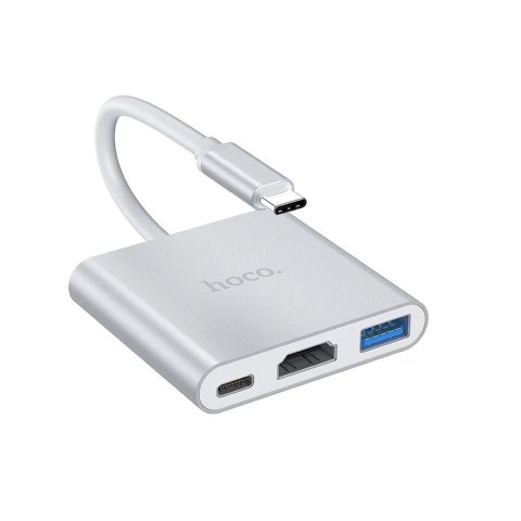 HOCO Adapter HUB HB14 Typ C (USB3.0 + HDMI + PD 67W) [EOL]