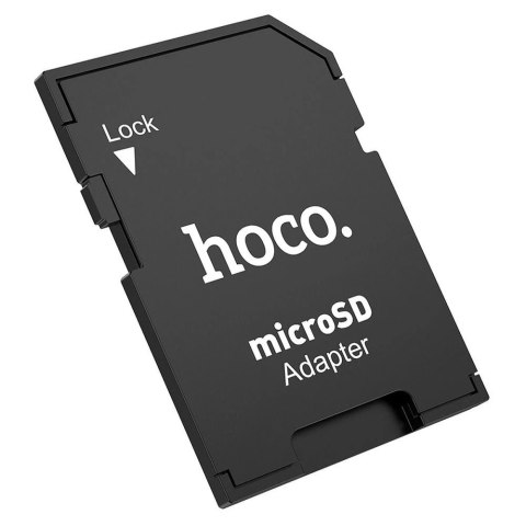 HOCO Adapter Kart Pamięci SD HB22 Uniwersalny MicroSD na SD Czarny