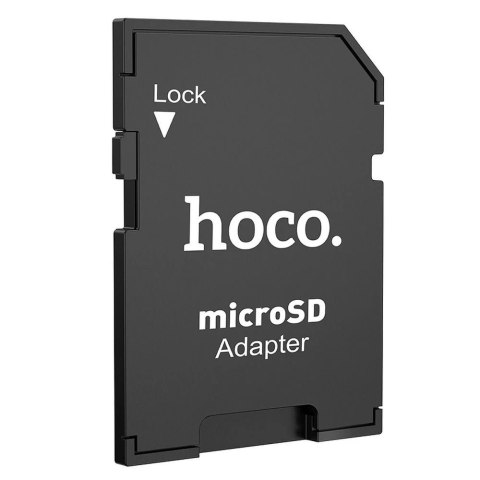 HOCO Adapter Kart Pamięci SD HB22 Uniwersalny MicroSD na SD Czarny