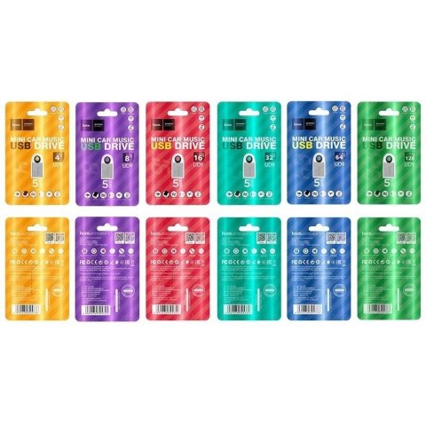 HOCO Pendrive Mini UD9 8GB USB 2.0 Kompaktowy z Otworem na Brelok