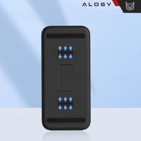 Ładowarka Indukcyjna Alogy Bezprzewodowa Qi PD QC 3.0 2w1 Szybka do Apple iPhone Airpods Watch Stacja ładująca stojak czarna