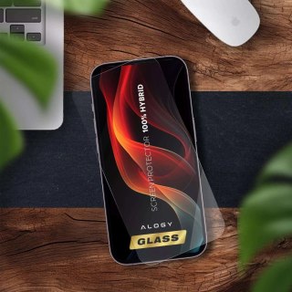 Szkło "NIETŁUKĄCE" do Apple iPhone 16 Pro hybrydowe Alogy Flexi Full Glass 9H płaskie na cały ekran