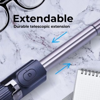 Zestaw / Uchwyt Selfie z Pilotem na Bluetooth Tripod Gimbal Stabilizator Czarny SSTR-L08