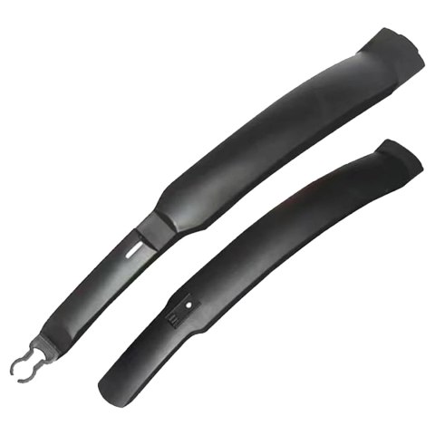 Błotniki rowerowe zestaw przód i tył komplet Alogy BikeShield Set wachlarze uniwersalne Błotnik rowerowy Czarne