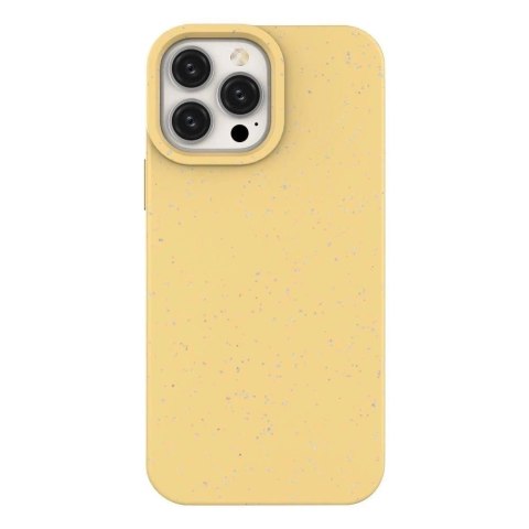Etui Eco Case do iPhone 14 Plus Żółte Degradowalne Silikonowe Pokrowiec