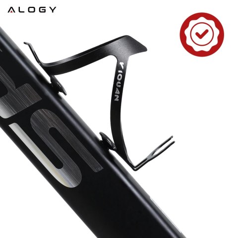 Koszyk na bidon napój butelkę wodę uchwyt rowerowy do roweru bidonu uniwersalny Czarny