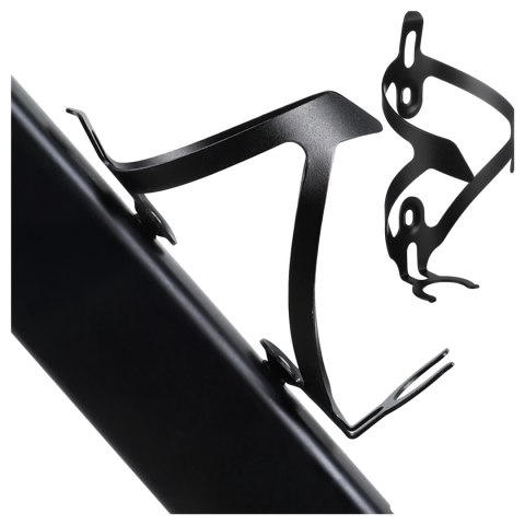 Koszyk na bidon napój butelkę wodę uchwyt rowerowy do roweru bidonu uniwersalny Czarny