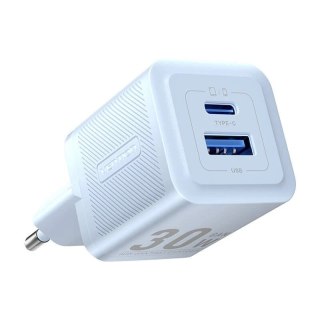 Ładowarka Sieciowa Vention FEQL0-EU USB-C USB-A GaN 30W Niebieska