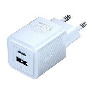 Ładowarka Sieciowa Vention FEQL0-EU USB-C USB-A GaN 30W Niebieska