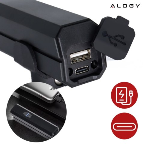 Lampka rowerowa Alogy przód LED przednia światło roweru bardzo mocna 1200lm 4000mah oświetlenie wodoodporna światełko na rower c