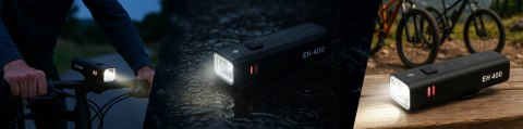 Lampka rowerowa EH 400 przód LED przednia światło roweru regulowane 400 LM 2000mah oświetlenie wodoodporna światełko na rower cz