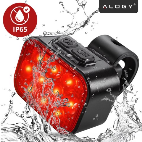 Lampka rowerowa LED 500 LM 200 LM Alogy DuoRide™ Lights 20 LED Latarka na rower wodoodporne światło światełko na przód i tył prz