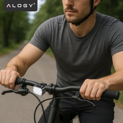 Lampka rowerowa LED 500 LM 200 LM Alogy DuoRide™ Lights 20 LED Latarka na rower wodoodporne światło światełko na przód i tył prz