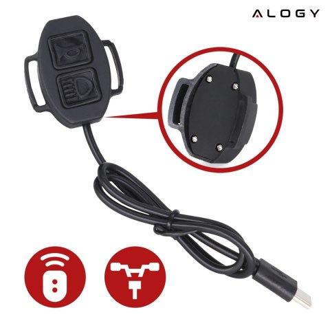 Lampka rowerowa SUPER JASNA 8H ŚWIECENIA przód LED przednia światło roweru z DZWONKIEM przewodowym oświetlenie 450LM 2000MAH wod