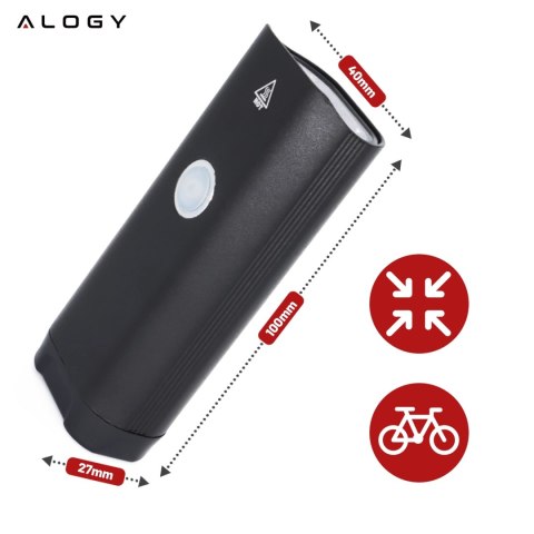 Lampka rowerowa przód LED SUPER JASNA 8H ŚWIECENIA przednia światło roweru 800LM 1800mah oświetlenie wodoodporna światełko na ro