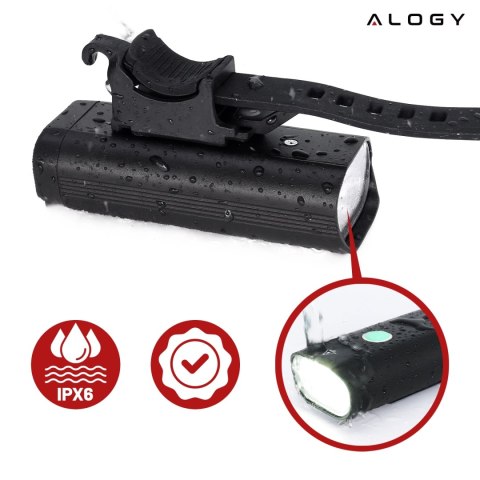 Lampka rowerowa przód LED SUPER JASNA 8H ŚWIECENIA przednia światło roweru 800LM 1800mah oświetlenie wodoodporna światełko na ro