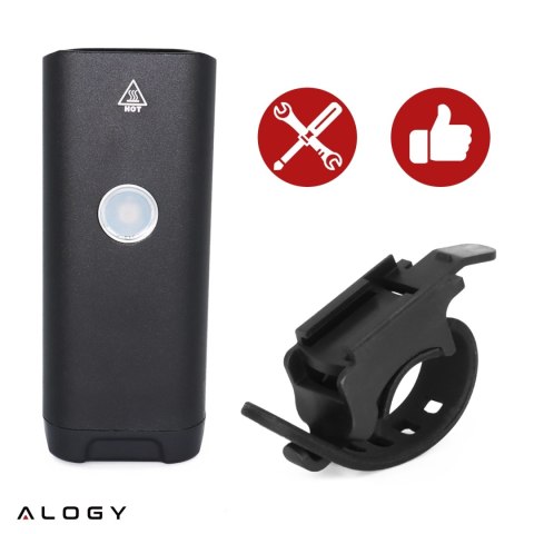 Lampka rowerowa przód LED SUPER JASNA 8H ŚWIECENIA przednia światło roweru 800LM 1800mah oświetlenie wodoodporna światełko na ro