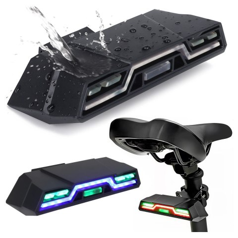 Lampka rowerowa tylna Alogy TrailFlash R6 na tył roweru oświetlenie LED światełko światło tylnie z funkcjami migotania 6 trybów 