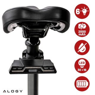 Lampka rowerowa tylna Alogy TrailFlash R6 na tył roweru oświetlenie LED światełko światło tylnie z funkcjami migotania 6 trybów 
