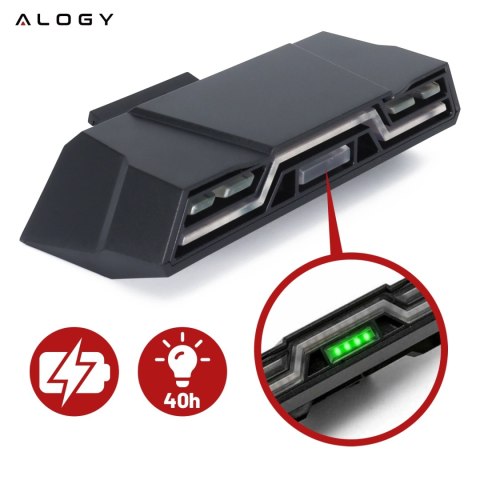 Lampka rowerowa tylna Alogy TrailFlash R6 na tył roweru oświetlenie LED światełko światło tylnie z funkcjami migotania 6 trybów 