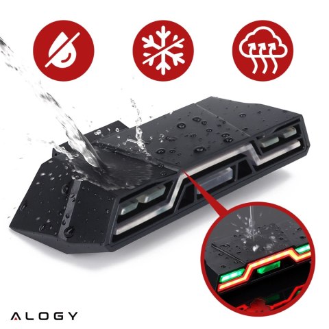 Lampka rowerowa tylna Alogy TrailFlash R6 na tył roweru oświetlenie LED światełko światło tylnie z funkcjami migotania 6 trybów 