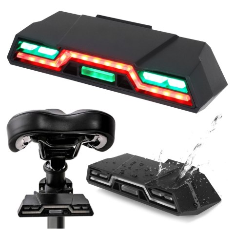 Lampka rowerowa tylna Alogy TrailFlash R6 na tył roweru oświetlenie LED światełko światło tylnie z funkcjami migotania 6 trybów 