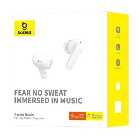 Słuchawki TWS Baseus Bowie E19 Białe